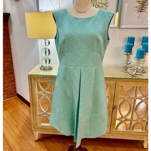 Tahari Fit And Flare Tapestry Dress
